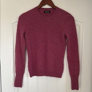 NAADAM Cranberry Pink Cashmere Crewneck Sweater Women’s Size Small‎